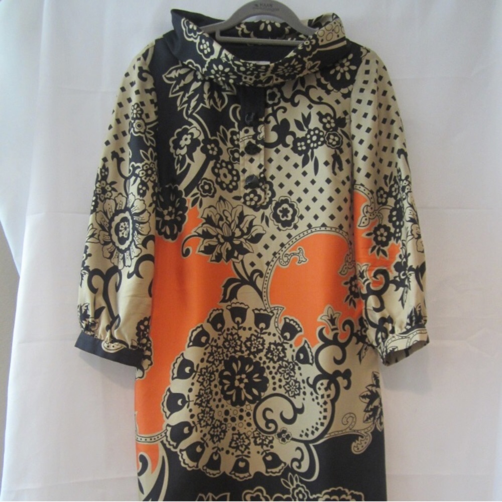 Tibi Silk Ring Collar Dress- Size 4